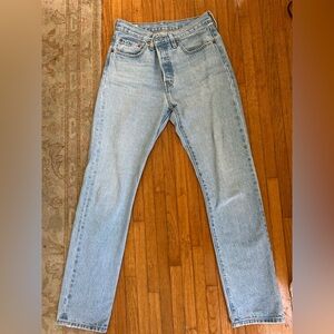 Levi’s 501 light wash denim